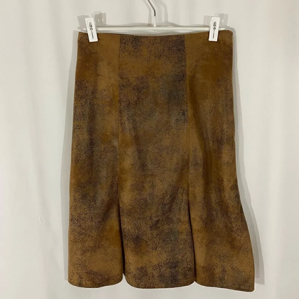 NWT Ranch Wear Faux Leather Skirt